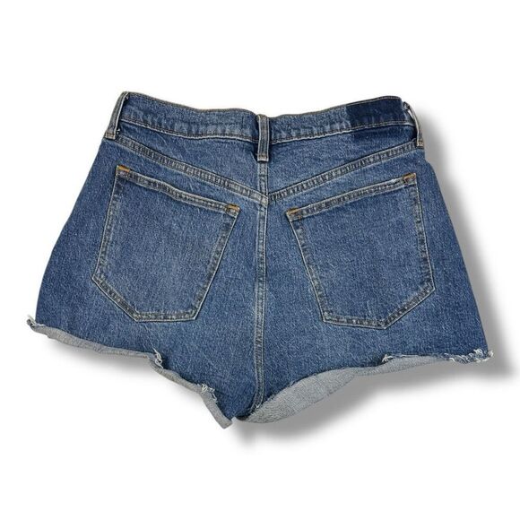 Abercrombie & Fitch High Rise The Mom Short Denim Jean Cutoff Shorts Size 31/12 - Picture 3 of 5